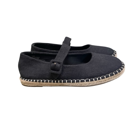 Haute Hippie Cecily Black Linen Espadrilles Size 8.5M - Picture 4 of 10